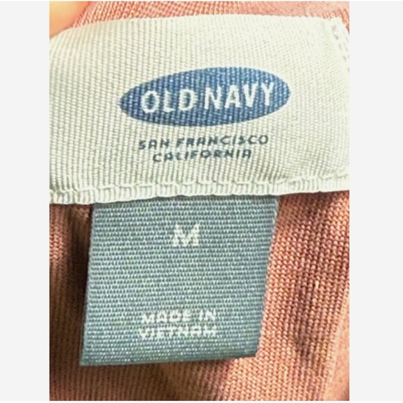 Old Navy Dark Pink Sueded Tulip-Back Tee Women’s M Short Sleeve Top - Picture 5 of 7